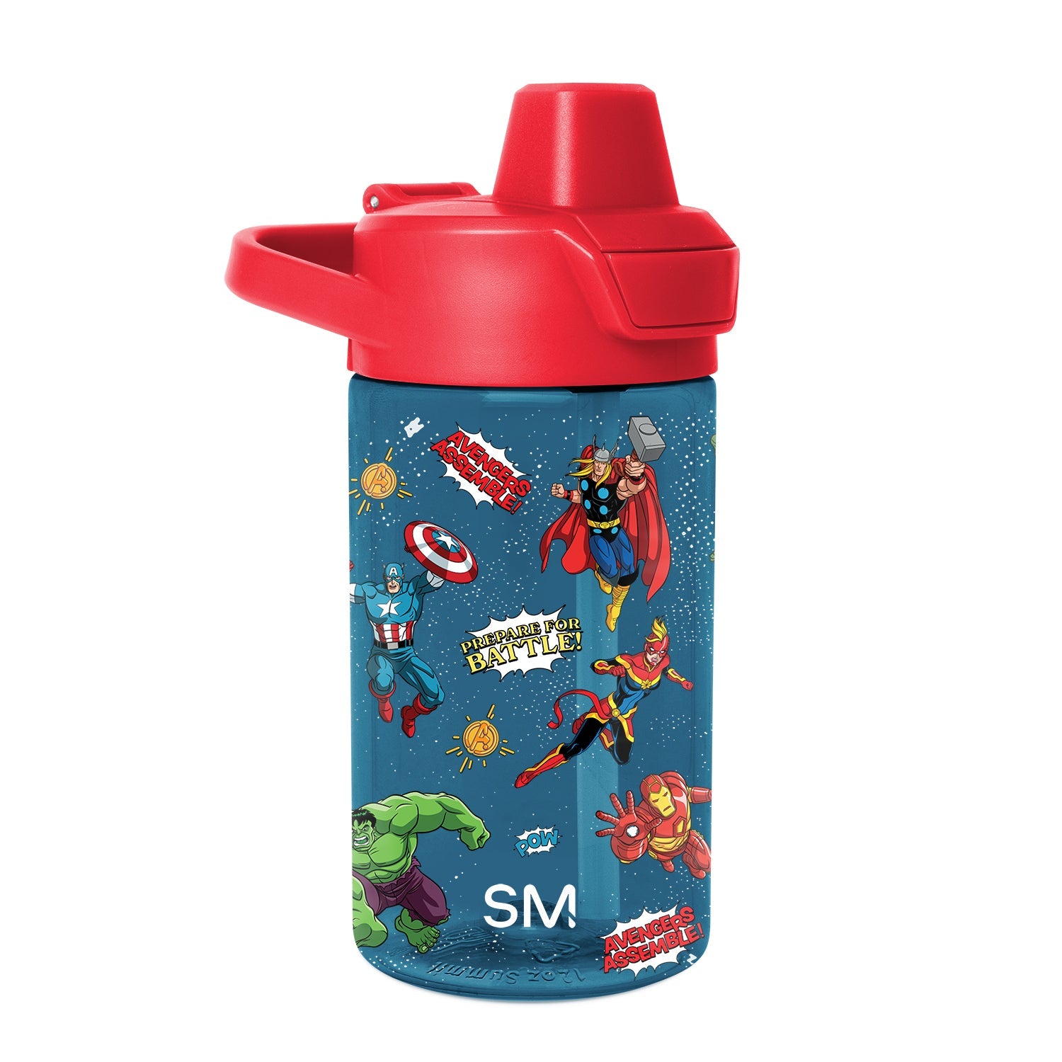 Summit Kids Plastic Water Bottle with Simple Flip Straw Lid